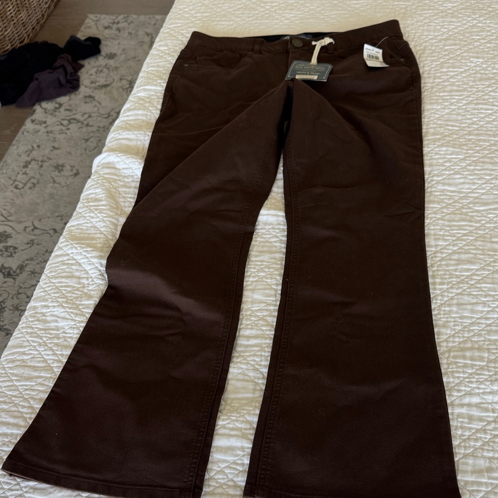 Democracy Dark Brown Flare Jeans